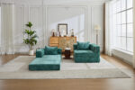 Compression Sofa,Convertible Floor Sofa Bed with Fixed-Shape Frame, Loveseats Boneless Modular Secti - Image 18