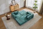 Compression Sofa,Convertible Floor Sofa Bed with Fixed-Shape Frame, Loveseats Boneless Modular Secti - Image 23
