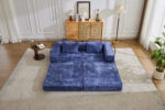 Compression Sofa,Convertible Floor Sofa Bed with Fixed-Shape Frame, Loveseats Boneless Modular Secti - Image 10
