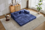 Compression Sofa,Convertible Floor Sofa Bed with Fixed-Shape Frame, Loveseats Boneless Modular Secti - Image 13