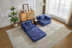 Compression Sofa,Convertible Floor Sofa Bed with Fixed-Shape Frame, Loveseats Boneless Modular Secti - Image 14