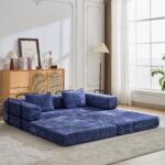 Compression Sofa,Convertible Floor Sofa Bed with Fixed-Shape Frame, Loveseats Boneless Modular Secti - Image 9