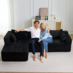 Compression Sectional Couch with Comfy Chaise, Boneless L Shape Sofa with Deep Seat, Minimalist Modu - Image 8