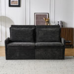Sofa with Sleep Function Sleep Sofa with Cushions and USB, 3-in-1 Sofa&Couch with 5-Stage Adjustable - Image 2