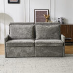 Sofa with Sleep Function Sleep Sofa with Cushions and USB, 3-in-1 Sofa&Couch with 5-Stage Adjustable - Image 2