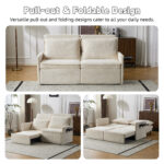 Sofa with Sleep Function Sleep Sofa with Cushions and USB, 3-in-1 Sofa&Couch with 5-Stage Adjustable - Image 7