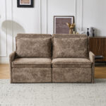 Sofa with Sleep Function Sleep Sofa with Cushions and USB, 3-in-1 Sofa&Couch with 5-Stage Adjustable - Image 2