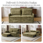 Sofa with Sleep Function Sleep Sofa with Cushions and USB, 3-in-1 Sofa&Couch with 5-Stage Adjustable - Image 7