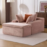 Sleeping sofa boneless floor sofa modern cloud sofa with chaise lounge, comfortable couch for living