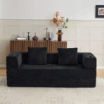 Floor Couch,Compression Sofa,Convertible Floor Sofa Bed-with Pillow Back Support Armrest,Comfy Sleep - Image 12