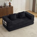 Floor Couch,Compression Sofa,Convertible Floor Sofa Bed-with Pillow Back Support Armrest,Comfy Sleep - Image 13