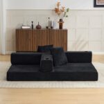 Floor Couch,Compression Sofa,Convertible Floor Sofa Bed-with Pillow Back Support Armrest,Comfy Sleep - Image 15