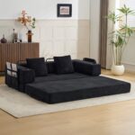 Floor Couch,Compression Sofa,Convertible Floor Sofa Bed-with Pillow Back Support Armrest,Comfy Sleep - Image 20