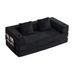 Floor Couch,Compression Sofa,Convertible Floor Sofa Bed-with Pillow Back Support Armrest,Comfy Sleep - Image 26