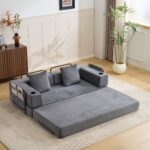 Floor Couch,Compression Sofa,Convertible Floor Sofa Bed-with Pillow Back Support Armrest,Comfy Sleep - Image 10