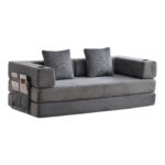 Floor Couch,Compression Sofa,Convertible Floor Sofa Bed-with Pillow Back Support Armrest,Comfy Sleep - Image 26