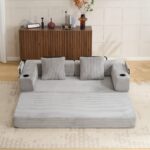 Floor Couch,Compression Sofa,Convertible Floor Sofa Bed-with Pillow Back Support Armrest,Comfy Sleep - Image 10