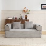 Floor Couch,Compression Sofa,Convertible Floor Sofa Bed-with Pillow Back Support Armrest,Comfy Sleep - Image 16
