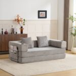 Floor Couch,Compression Sofa,Convertible Floor Sofa Bed-with Pillow Back Support Armrest,Comfy Sleep - Image 17