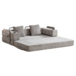 Floor Couch,Compression Sofa,Convertible Floor Sofa Bed-with Pillow Back Support Armrest,Comfy Sleep - Image 24