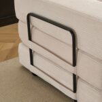 Podlahová pohovka, Kompresní pohovka, Konvertibilní podlahová pohovka s polštářovou oporou zad a opěrkami, Pohodlný futon - Obrázek 15