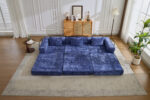 Compression Sofa,Convertible Floor Sofa Bed with Fixed-Shape Frame, Boneless Modular Sectional Sofa, - Image 11