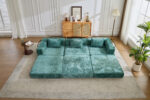 Compression Sofa,Convertible Floor Sofa Bed with Fixed-Shape Frame, Boneless Modular Sectional Sofa, - Image 10