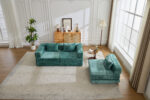 Compression Sofa,Convertible Floor Sofa Bed with Fixed-Shape Frame, Boneless Modular Sectional Sofa, - Image 12