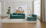 Compression Sofa,Convertible Floor Sofa Bed with Fixed-Shape Frame, Boneless Modular Sectional Sofa, - Image 16