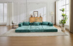 Compression Sofa,Convertible Floor Sofa Bed with Fixed-Shape Frame, Boneless Modular Sectional Sofa, - Image 17