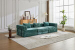 Compression Sofa,Convertible Floor Sofa Bed with Fixed-Shape Frame, Boneless Modular Sectional Sofa, - Image 9