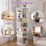 Rotating Shoe Tower with 7 Tiers - 360° Rotating Shoe Rack, Freestanding, Space-Saving for Up To 28 Pairs - Image 11