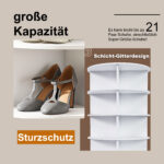 7-Tier Rotating Shoe Rack Tower, 360° Rotating - Freestanding Shoe Rack for 28 Pairs of Shoes, Space-Saving - Image 11