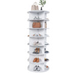7-Tier Rotating Shoe Rack Tower, 360° Rotating - Freestanding Shoe Rack for 28 Pairs of Shoes, Space-Saving - Image 15