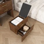3-in-1-Schminktisch mit offenem Spiegel, kleines Schminktisch-Set mit Tischplatte aus Klarglas, komp - Image 16