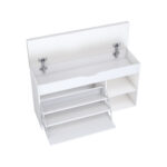Schuhbank, Flurbank mit aufklappbarem, verstecktem Staufach, Modernes, minimalistisches Design, Geei - Image 18