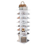 7-Tier Rotating Shoe Stand, Freestanding 360° Rotating Shoe Organizer, Shoe Rack Tower with - Image 13