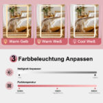Stilvoller Schminktisch mit Spiegel und Beleuchtung, inklusive weichem Hocker, Schminkspiegel mit Be - Image 7