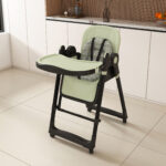 2-in-1 Baby High Chair with Rocking Function, 5-Point Safety Harness, Lockable Wheels, Removable Tray - Image 22