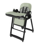 2-in-1 Baby High Chair with Rocking Function, 5-Point Safety Harness, Lockable Wheels, Removable Tray - Image 24