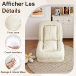 Foldable Ergonomic Sofa Bed for Adults & Pets - 5-Way Adjustable (90°-180°) with 2 - Image 11