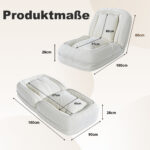 Foldable Ergonomic Sofa Bed for Adults & Pets - 5-Way Adjustable (90°-180°) with 2 - Image 3