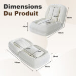 Foldable Ergonomic Sofa Bed for Adults & Pets - 5-Way Adjustable (90°-180°) with 2 - Image 4