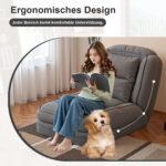 Foldable Ergonomic Sofa Bed for Adults & Pets - 5-Way Adjustable (90°-180°) with 2 - Image 14