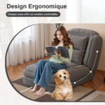 Foldable Ergonomic Sofa Bed for Adults & Pets - 5-Way Adjustable (90°-180°) with 2 - Image 15