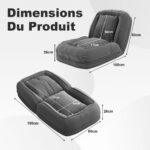 Foldable Ergonomic Sofa Bed for Adults & Pets - 5-Way Adjustable (90°-180°) with 2 - Image 5