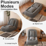 Foldable Ergonomic Sofa Bed for Adults & Pets - 5-Way Adjustable (90°-180°) with 2 - Image 7