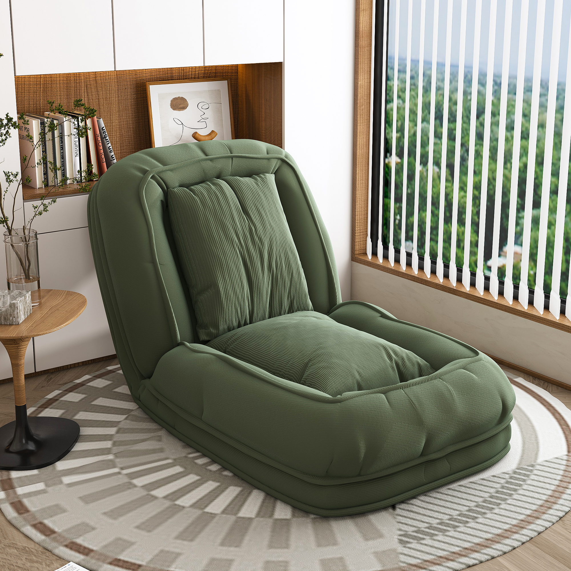 Foldable Ergonomic Sofa Bed for Adults & Pets - 5-Way Adjustable (90°-180°) with 2