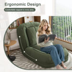 Foldable Ergonomic Sofa Bed for Adults & Pets - 5-Way Adjustable (90°-180°) with 2 - Image 12