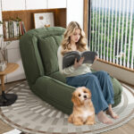 Foldable Ergonomic Sofa Bed for Adults & Pets - 5-Way Adjustable (90°-180°) with 2 - Image 16
